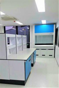 lab furniture, fume hood,, scrubber