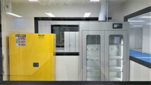 lab furniture, fume hood,, scrubber