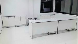 lab furniture, fume hood,, scrubber
