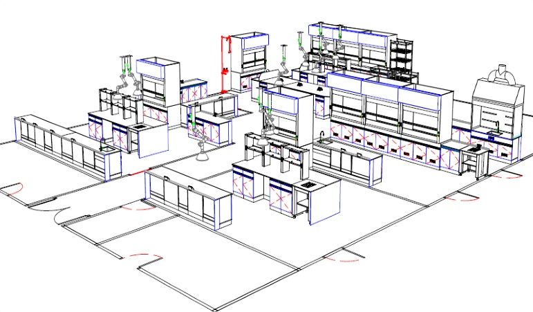 lab furniture perspective