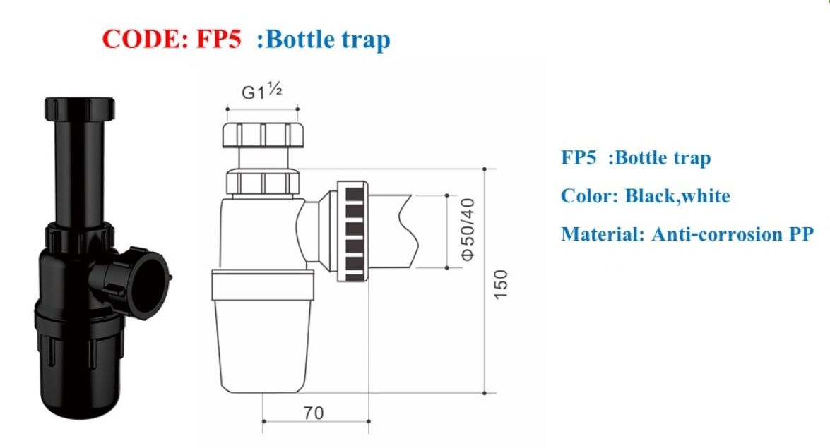 sink bottle trap